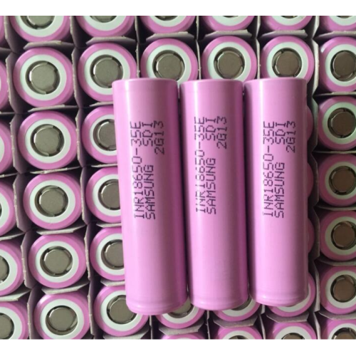 Célula de bateria iônica Samsung ICR18650-35E li