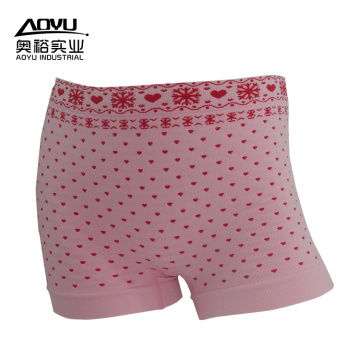 Venta caliente de ropa interior de moda joven mujer boxer Shorts