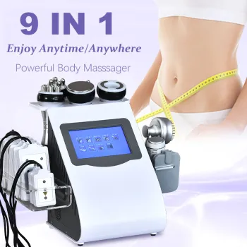 9-in-1 Beauty Equipment: Skin Tightening, Cellulite Reduction, and Body Contouring with 40K/80K Fat Burning