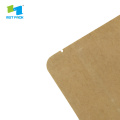 Kraft Paper Compostable Biodegradable Sacos com janela