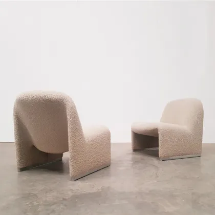Nordic Simple Leisure Modern M-Shaped Hotel Fabric Chair