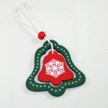 Small Pine Wooden Hanging Craft Xmas Door Wreath & Wall Decor UV Printed Christmas Tree Ornaments