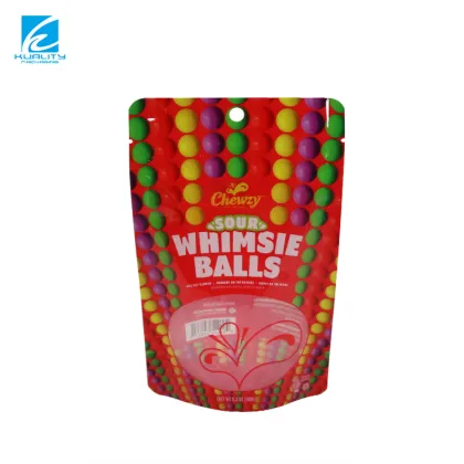Custom Printed Small Empty Candy Edibles Plastic Zipper Bags