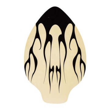 Wood Skimboard with Designer Surf Board Features