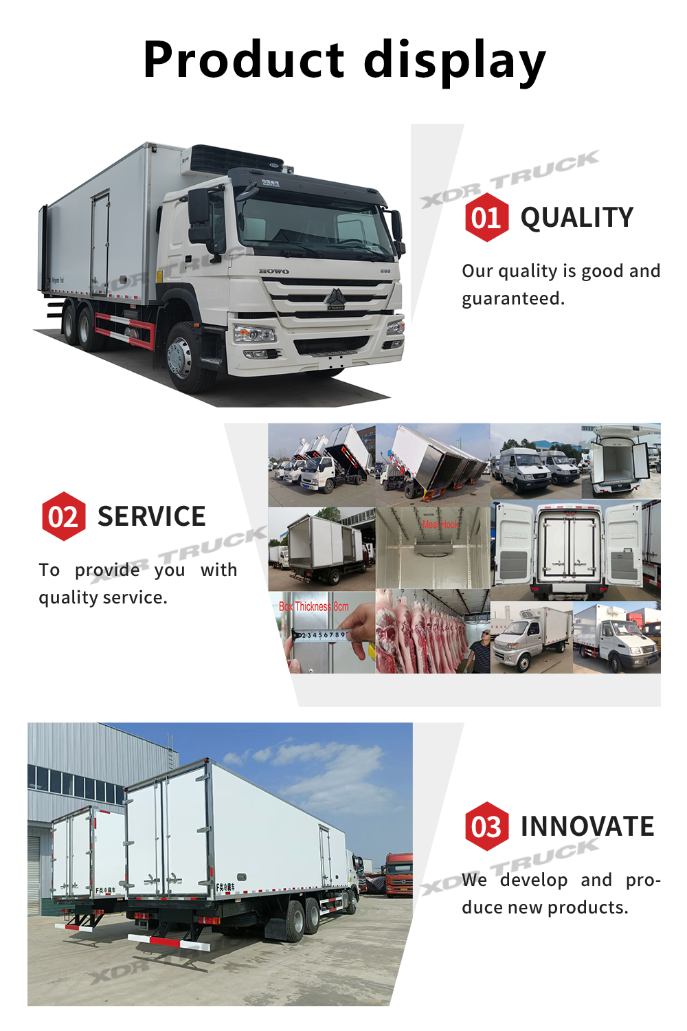 HOWO heavy freezer truck