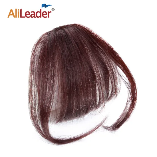 AliLeader Clip In Bangs Hand Tied Human Hair Bangs Fringe For Girls