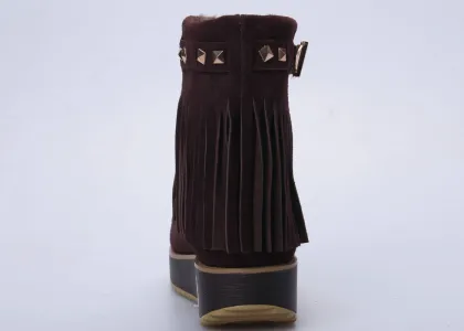 Tassel Womens Winter Snow Boot / Boots With Thickend Outsole