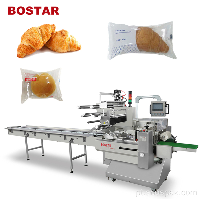 Máquina de embalagem de enchimento do nitrogênio do croissant do alimento da padaria