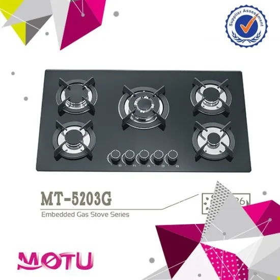 ceramic glass for fireplace gas cooker part with 5 burner