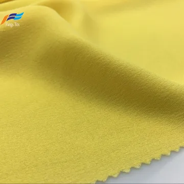 100% Polyester Yarn Dyed Yellow Ladies Dress Fabric