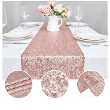 Luxury Rose Gold Sequin Table Runner - New Style Wedding Decor