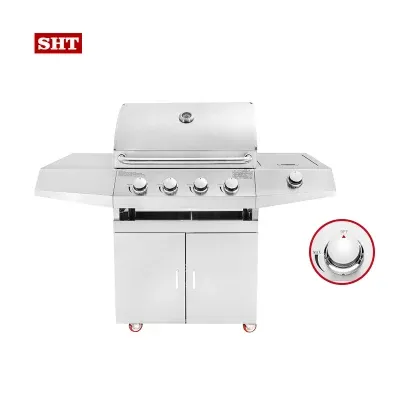 Outdoor Kitchen Long Island Gas BBQ 4 Burner BBQ Grill Infrared Barbeque Grill