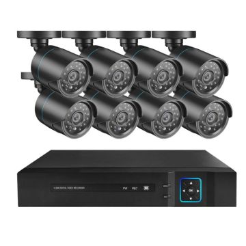 8pcs 1080p Imposta telecamera CCTV esterna con kit DVR a 8 canali