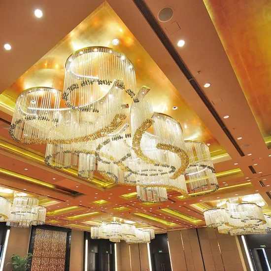 Hotel Lobby Crystal Chandelier for Lighting Project