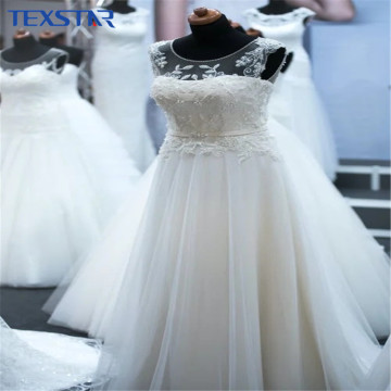 Tissu de tulle à paillettes brillantes pour la mariée