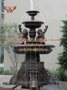 quyang jinkun carving Garden landscape figures of bronze fountain sculpture