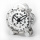 Silver Gear Table Clock Kids Clock