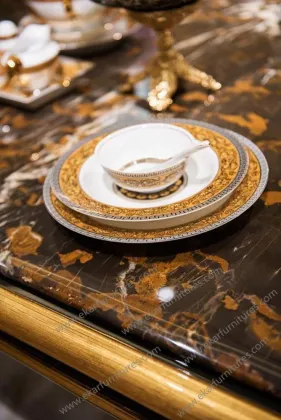 Foshan long royal large imported dining table