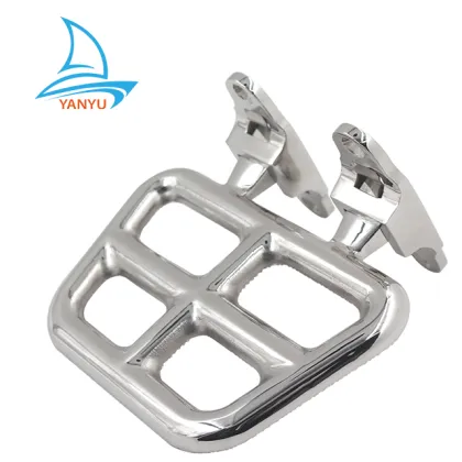 Marine Mirror Polished 316 Stainless Steel Sailboat Hardware: Folding Mast Step