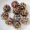 Goud AB Kleur Acryl Hars Strass Bal Kralen 10 * 12 MM