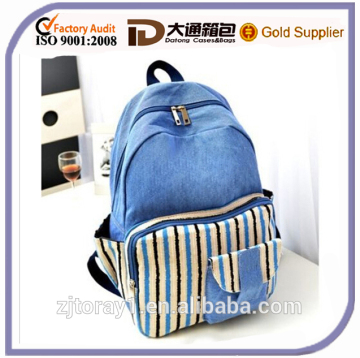 wholesale plain students cute canvas backpack
