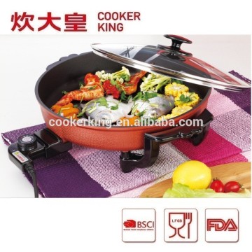 Round electric non-stick pizza pan