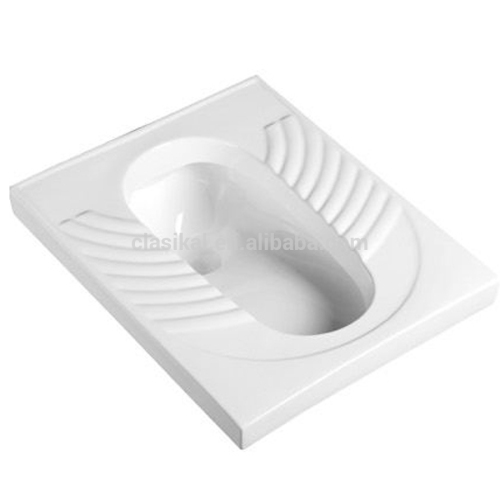 Sanitary ware white color squatting wc pan