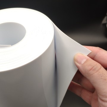 top leader opaque white PVC sheet roll