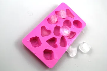 diamond shape silicone ice cube tray