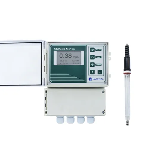 NOBOTECH Wall Mounting Multi-Channel Residual Chlorine Analyzer DTL-9760 for Tap Water Free Chlorine Measurement