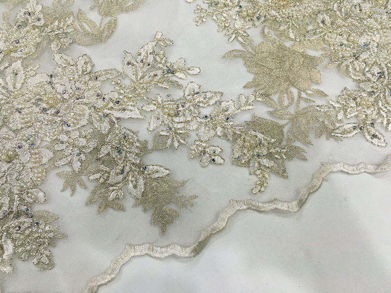 Pearl Embroidery Fabric
