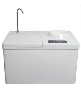 White ice maker with water dispenser
