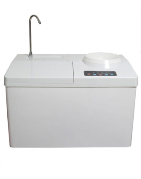 White ice maker with water dispenser