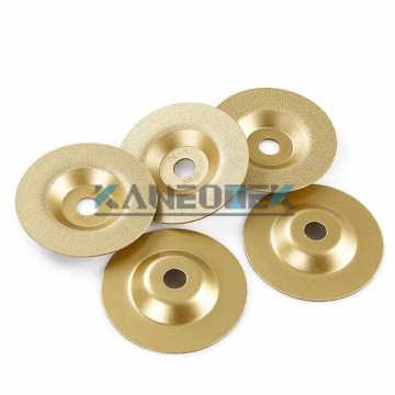 KANEOTEK 4 Inch Dry Vacuum Brazed Diamond Cup Grinding Wheel for Stone Tiles