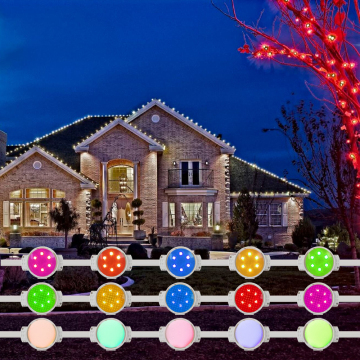 IP68 Waterdichte 5050 RGB Permanent LED Pixel Point Lighting - Ideaal voor buitenkerst- en vakantiedecoraties op 24V DC