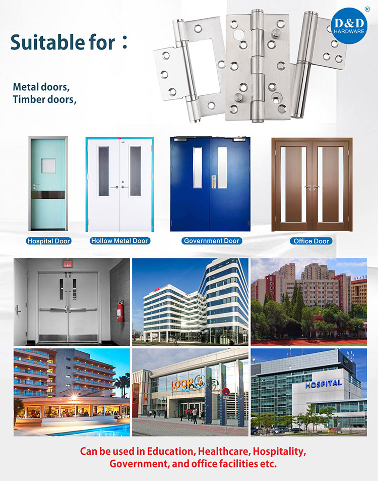 D&D UL Fire Rated Door Hinge Applied in Office Building