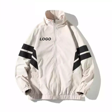 Jaket pria bergaris hitam putih khusus