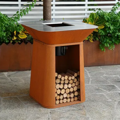 corten steel fire pit bbq grills outdoor rust corten bbq pit outdoor garden rust corten bbq
