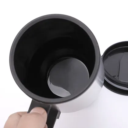 Factory Direct 450ML Car Electric Heating Cup with Steel Outer and Plastic Inner