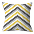 Taie d&#39;oreiller à motif géométrique jaune coussin de voiture