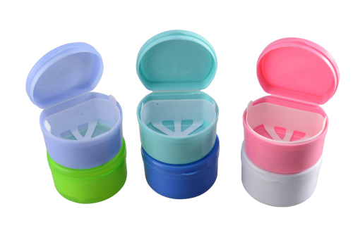 Colourful PP material teeth box retainer box dental