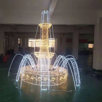 RayTop Factory 3D Blinking Fountain Christmas Outdoor Decoration with Lights