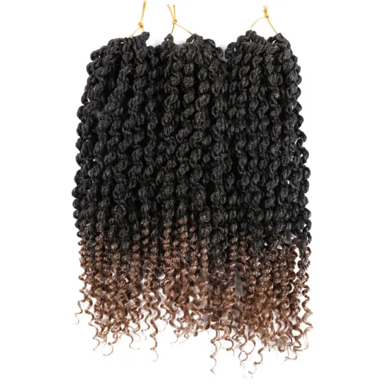 Free Sample Fiber High Quality Extensions Best Crochet Beauty Fashion Hair Cheap Natural Spring Twist Hair Curly Ends