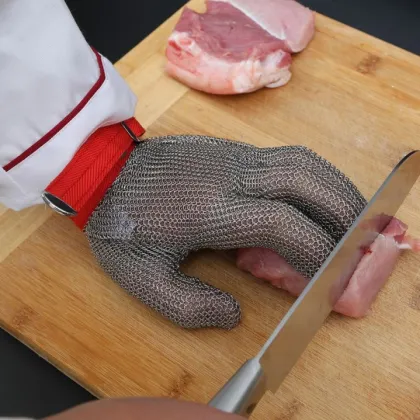 Stainless Steel Mesh Metal Mesh Butcher Gloves Protect Gloves