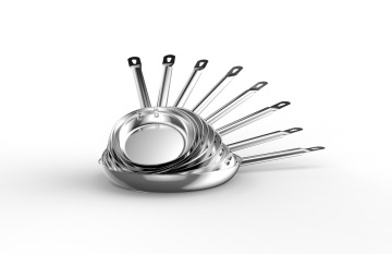 Set di padelle in acciaio inossidabile multi-size