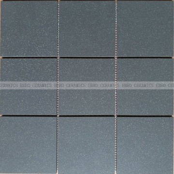 2017 China Leverancier 97x97x8mm Pure zwarte kleur goedkope metaal anti-slip vloertegels standaard maat keramisch mozaïek in foshan mt3006m