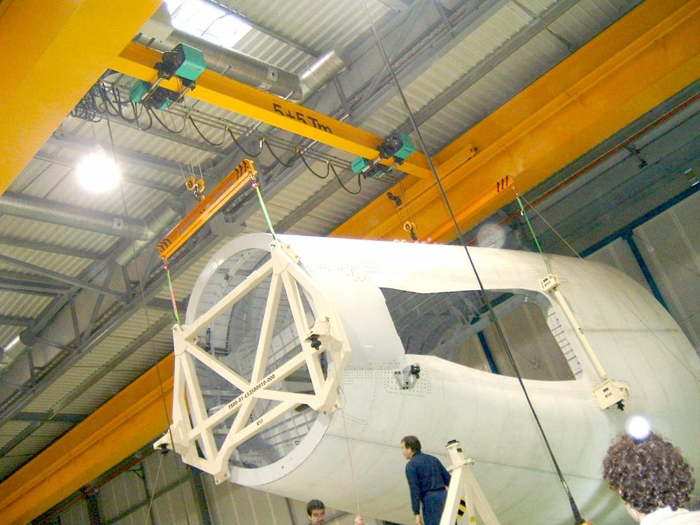 Crane especial para la industria aeroespacial