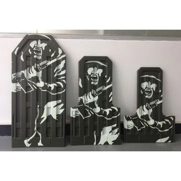 Shooting range target board, Vac-formed, blister productNew