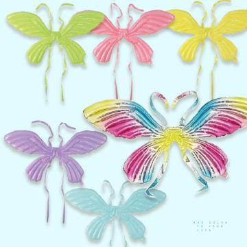 Kids Party Cartoon Butterfly Wing Balloons - Mylar Foil Balloon Decorations for Birthday Celebrations