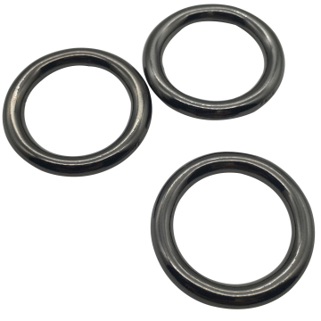 Custom Round Metal Rings: 25mm to 50mm Sizes in Zinc Alloy for Bag Accessories and Garment O-Rings